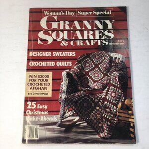 Womans Day Granny Squares & Crafts Magazine September 1986
